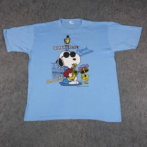 Vintage Snoopy Hemd Herren XL Joe Cool Woodstock New Orleans French Quarter 80er - Bild 1 von 10