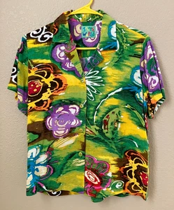 Camisa Hawaiana Jams World Para Mujer Talla XS Diseño Floral Patrón Sundance - Imagen 1 de 7
