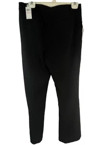 Gloria Vanderbilt nero abito pantalone vestibilità classica elasticizzato taglia media 10 LEGGI - Foto 1 di 7