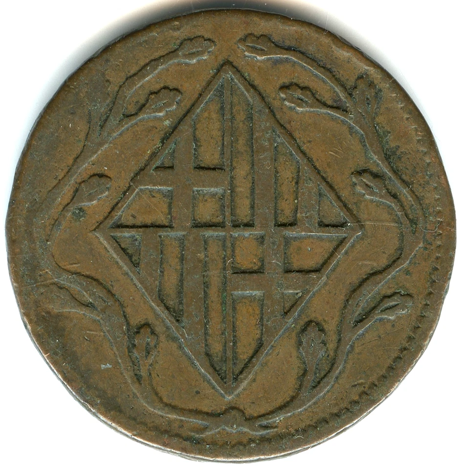 España , Cataluña , 4 cuartos 1811 Barcelona n.o 6399 - Imagen 1 de 2