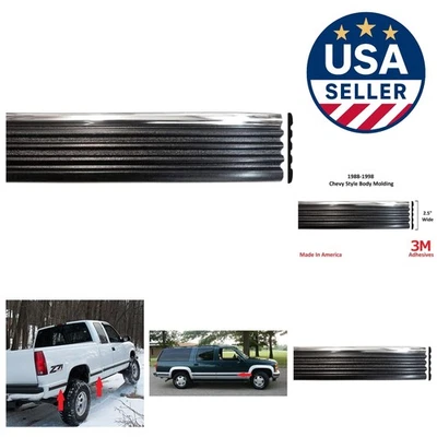 1988 - 1998 雪佛兰 GMC 黑色侧身装饰成型 Tahoe Suburban Silverado 拾音器 — 第 1/4 张图片