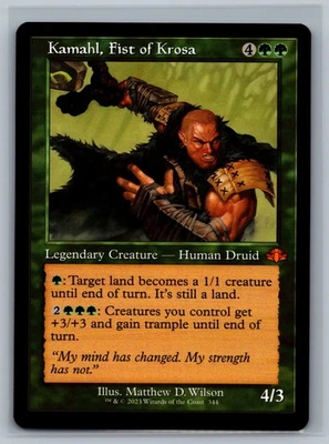 Magic MTG Dominaria Remastered Kamahl, Fist of Krosa (Retro Frame) #344 TCG CCG - Image 1 of 2