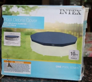 INTEX 28030E 10 Ft Swimming Pool Debris Cover Round Fits 10ft Diameter NEW - Picture 1 of 2