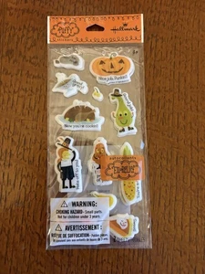 Hallmark Stickers Happy Thanksgiving Fall Theme New In Package - 2 Sheets of 12 - Picture 1 of 5