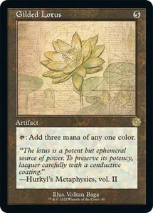 Lotus doré - Foil - Retro Schematic LP, anglais MTG The Brother's War Set - Photo 1/1