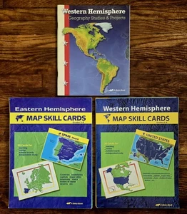 Abeka Karte Geschicklichkeitskarten Westliche & östliche Hemisphäre Geographie Studien FB574 - Bild 1 von 15