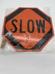 18x18 Zoll Handheld Stop/Slow Paddle von National Marker Aluminium - Bild 1 von 5