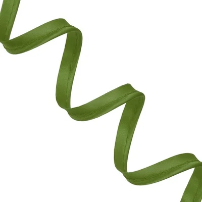 Cinta de sesgo de tubería 1/2 pulgada 11 yardas borde de tubería con núcleo de algodón, verde Foto 1 de 4