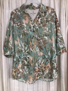 Royal Robbins Damen Expedition Shirt Floral Gorpcore Wandern Outdoor Trail Gr. XL - Bild 1 von 13