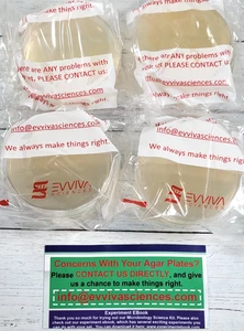 Microbiology Pre-Poured Agar Plates Petri Dish - Pack/10 - Picture 1 of 1