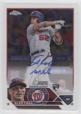 2023 Topps Chrome Rookie Auto Alex Call #RA-AC Auto RC - Image 1 of 2