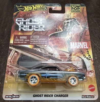 Hot Wheels 2025 Pop Culture Marvel Ghost Rider Charger Black Dodge *NEW* - Изображение 1 из 2