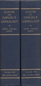 Genealogy / Ancestry of Herbert Ervin Gustin and that of his wife Signed 1st ed - Imagen 1 de 2