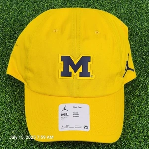 Cappello Jordan Michigan Wolverines On-Field Club Cap Adulto M/L Regolabile Nuovo Attivo - Foto 1 di 6
