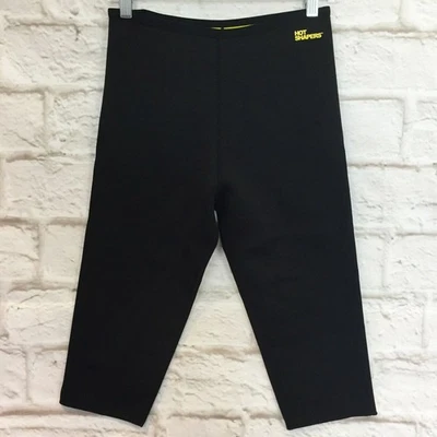 HOT SHAPERS Black Neotex Hi Rise Capri Pants size Medium - Image 1 of 4