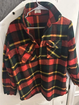 Vintage Saks Fifth Avenue Wool Jacket Size Large 1950s Flannel Fashion New York - Image 1 of 4