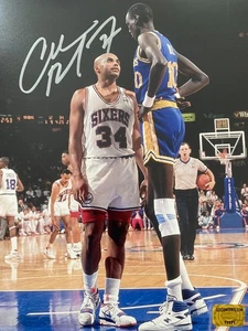 Charles Barkley Signed Autographed 8x10 Photo - Philadelphia 76ers w/ Holo COA - Picture 1 of 3
