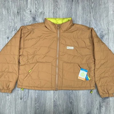 Chaqueta corta aislante Columbia talla XL para mujer marrón verde Wallowa $130 Foto 1 de 4