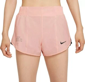 Nike Run Division Tempo Luxe Running Shorts Womens Sz Large Pink DD5328-864 - Picture 1 of 13