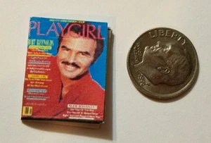 Miniature Dollhouse  Barbie 1/12 Scale Book PlayGirl  Play Girl Burt Reynolds  - Bild 1 von 7