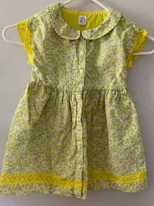 VESTIDO DE VERANO BABY GAP ESTAMPADO FLORAL OJALES RECORTADO TOTALMENTE FORRADO TALLA 3 AÑOS - Imagen 1 de 3