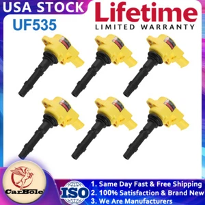 6PCS Ignition Coil For 2007 2008 2009 10-2012 Mercedes-Benz SL550 V8 5.5L UF535 - Picture 1 of 11