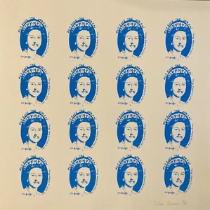 Sex Pistols original poster - Blue Queen Screen print Artificial by Jamie Reid - Picture 1 of 3