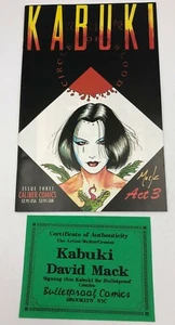 Kabuki Circle of Blood #1 1995 Comic Autogramm Signatur David Mack COA - Bild 1 von 4