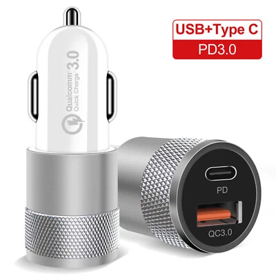 2 Port PD USB-C Fast Charging Car Charger Adapter For Motorola Edge 60 Razr 60 - Image 1 of 4