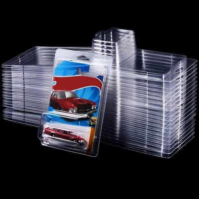 24Pack Clear Protector Case Plastic Display Fit For Hot Wheels & Matchbox Basic - Image 1 of 4