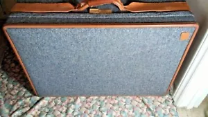 HARTMANN Tweed Leather Belted Belting Suitcase Luggage Bag Wheels/Rolling 26" - Picture 1 of 12