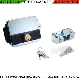 Serratura Cancello Automatico Chiusura Sicurezza Elettroserratura Ambidestra 12V - Foto 1 di 1