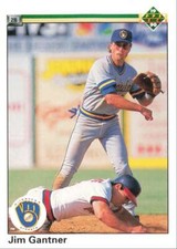 1990 Upper Deck Baseball Jim Gantner Milwaukee Brewers #218