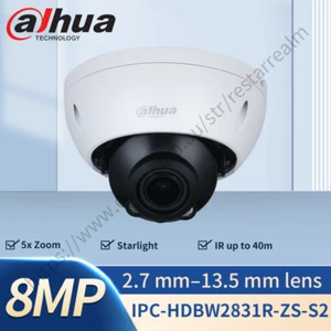 Dahua 8MP 5X Zoom Security Camera PoE IR40m Starlight IVS IPC-HDBW2831R-ZS-S2 - Picture 1 of 3