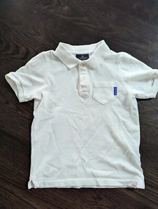 Boys Toddler Scotch & Soda Short Sleeve White Polo Size 4 - Picture 1 of 5