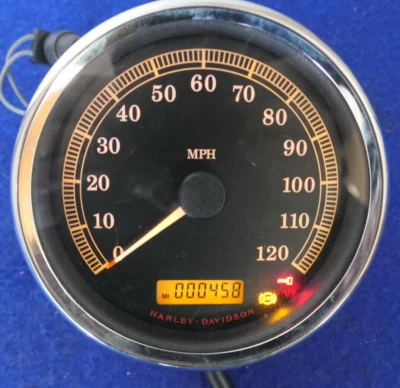 Velocímetro genuino Harley Road King Softail Dyna Speedo 5" 2008-13 458 millas Foto 1 de 4