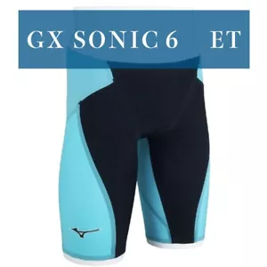 MIZUNO Swimsuit Men GX SONIC 6 ET WA Approved Swimwear N2MBA503.93 Turquoise - Picture 1 of 6