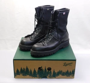 Danner ACADIA Black Leather 8" GTX Lace Up Tactical Work Boots Sz 10 NEW In Box - Picture 1 of 14