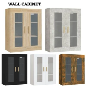 Modern Wall Cabinet Display Home Storage Kitchen Cupboard Engineered Wood vidaXL - Picture 1 of 51