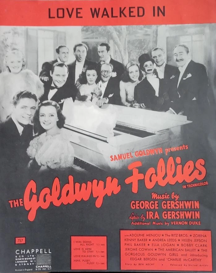 Love Walked In - THE GOLDWYN FOLLIES -  Sheet Music - Image 1 of 1
