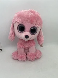 MEDIUM 9" - PRINCESS the POODLE - Ty 9" SOLID EYES  Beanie BUDDY SIZE Boos  NWT - Picture 1 of 2
