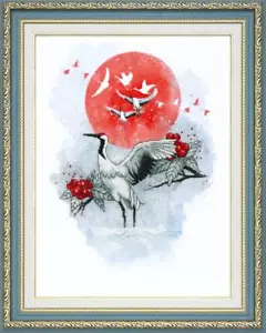 DIY Cross stitch kit "Cranelike song" - Picture 1 of 2