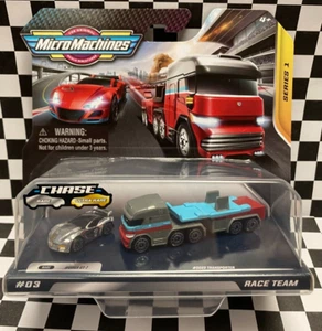*RARE CHASE* Micro Machines 2020 Series 1 Race Team GT-7 & Transporter 1/87 - Picture 1 of 5