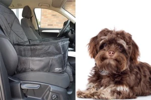 Für Hundetasche Auto Sitzschoner multifunktionel Tasche faltbar für bolonka-zwet - Bild 1 von 8