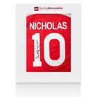 Charlie Nicholas Signed Arsenal Shirt Number 10 - Gift Box Autograph Jersey