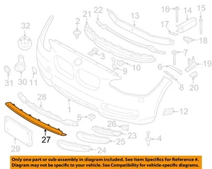 BMW OEM 14-21 228i xDrive Bumper Components-Center Filler 51117334031 - Bild 1 von 2