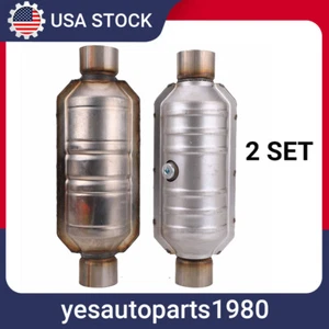 For 2004-2008 F150 4.6L 5.4L V8 2X 2.5" inch Inlet & Outlet Catalytic Converter - Picture 1 of 10