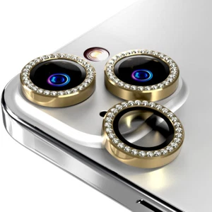 For iPhone 16/16 Pro/16Pro Max 16 Plus Camera Lens Protector Bling Diamond Lens - Picture 1 of 16