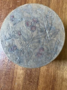 Antike kleine Holzschatulle geätzt "Weihnachten" 1910 Howard PA - Bild 1 von 6