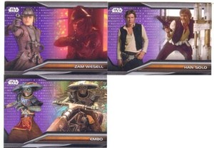 3 Star Wars Bounty Hunters Bounty Level 3 Purple Parallel B3-1 B3-16 B3-81 29/35